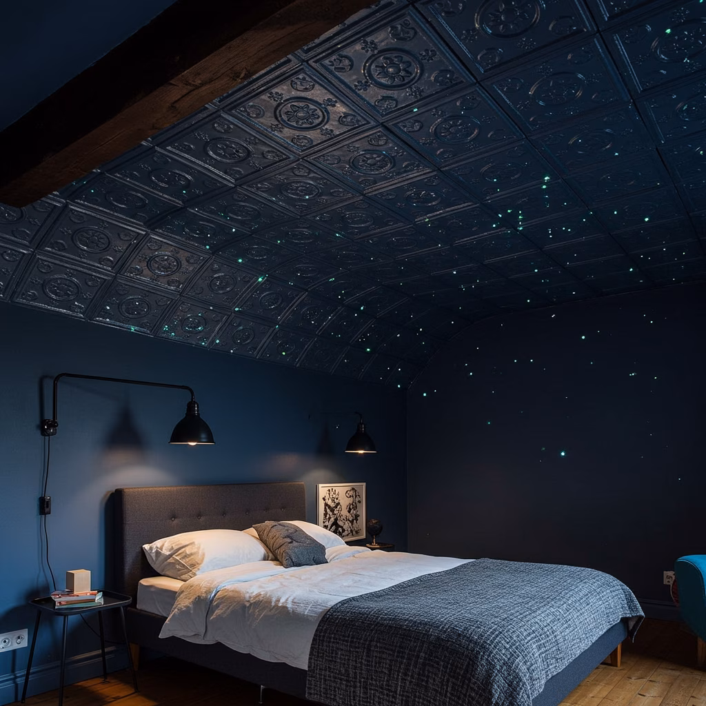 Gedecoreerde plafonds in het interieur